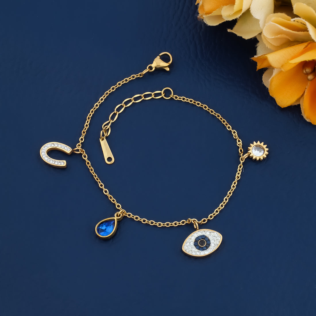 Evil Eye Charm Chain Bracelets
