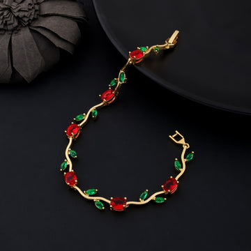 Scarlet Leaf Bracelet