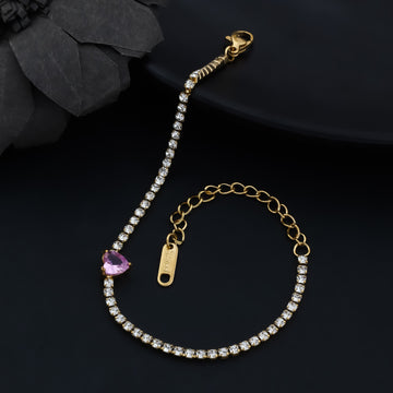 Pink Romance Tennis Bracelet