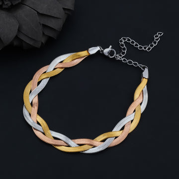 Three-Tone Weave Bracelet